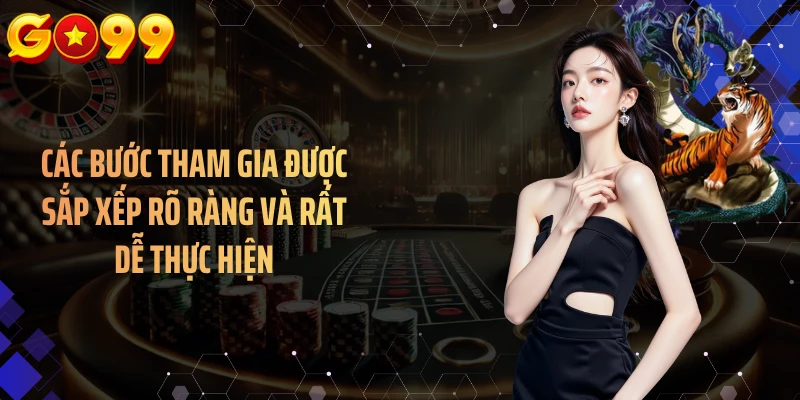 Các bước tham gia được sắp xếp rõ ràng và rất dễ thực hiện