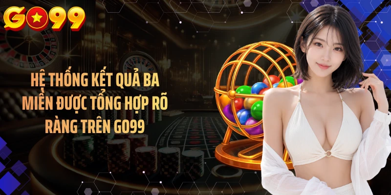 Hệ thống kết quả ba miền được tổng hợp rõ ràng trên GO99